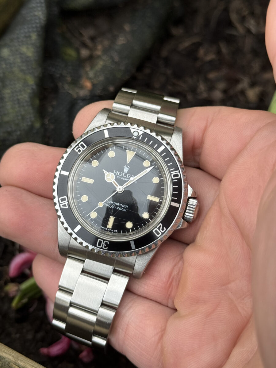 Rolex Submariner No Date with the rare cracked spider dial