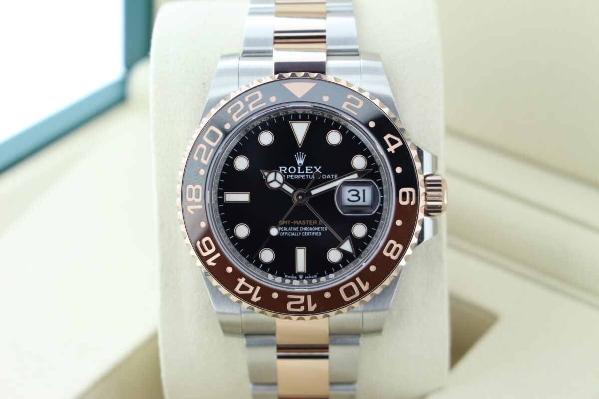 Rolex GMT Master II Rootbeer 126711CHNR turned