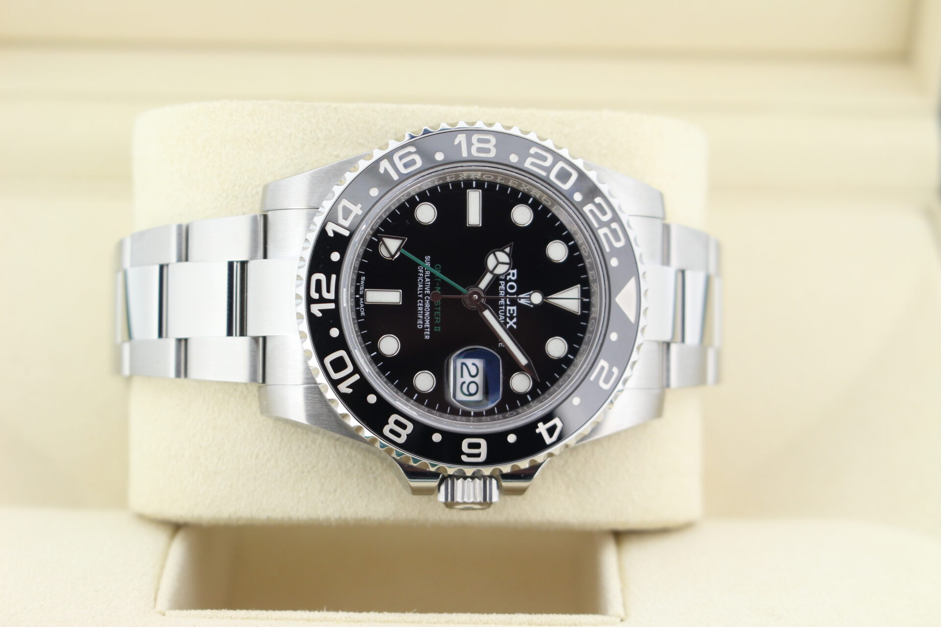 Rolex GMT Master II 116710LNon it's side