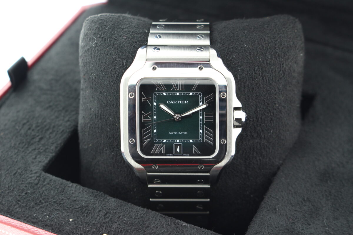 Cartier De Santos Green Large turned