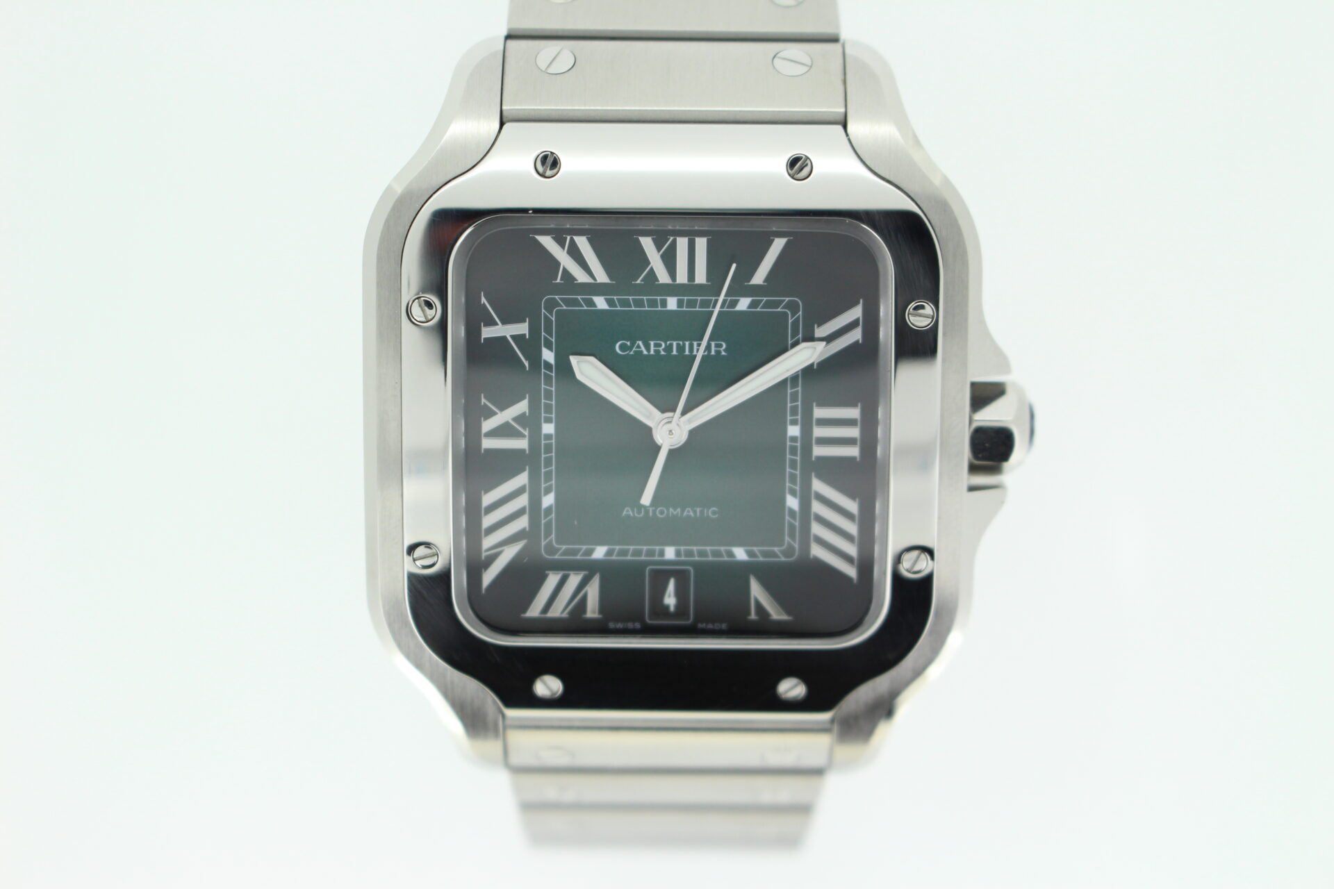 Cartier De Santos Green Large watch face