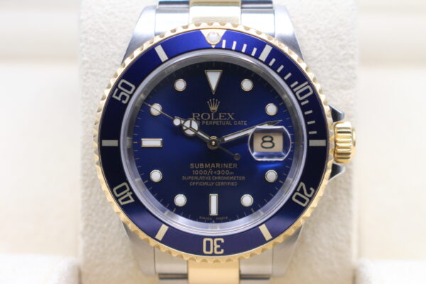 Rolex Submariner Bluesy Close up of watch face