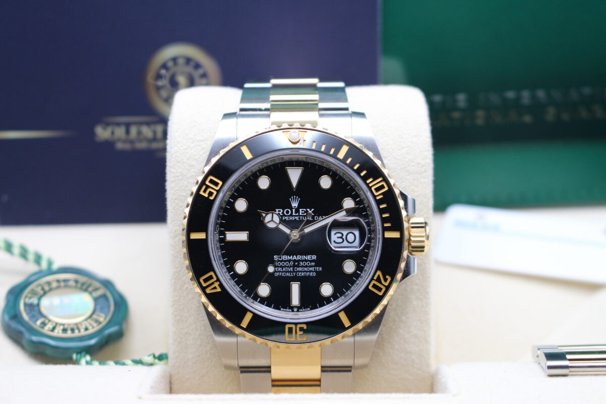 Rolex Submariner 126613LN in its box with accessories