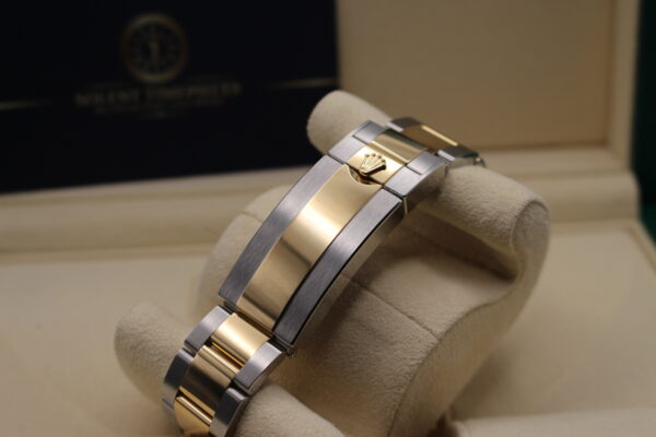 Rolex Stainless steel and 18ct yellow gold clasp fitted on an oyster bracelet