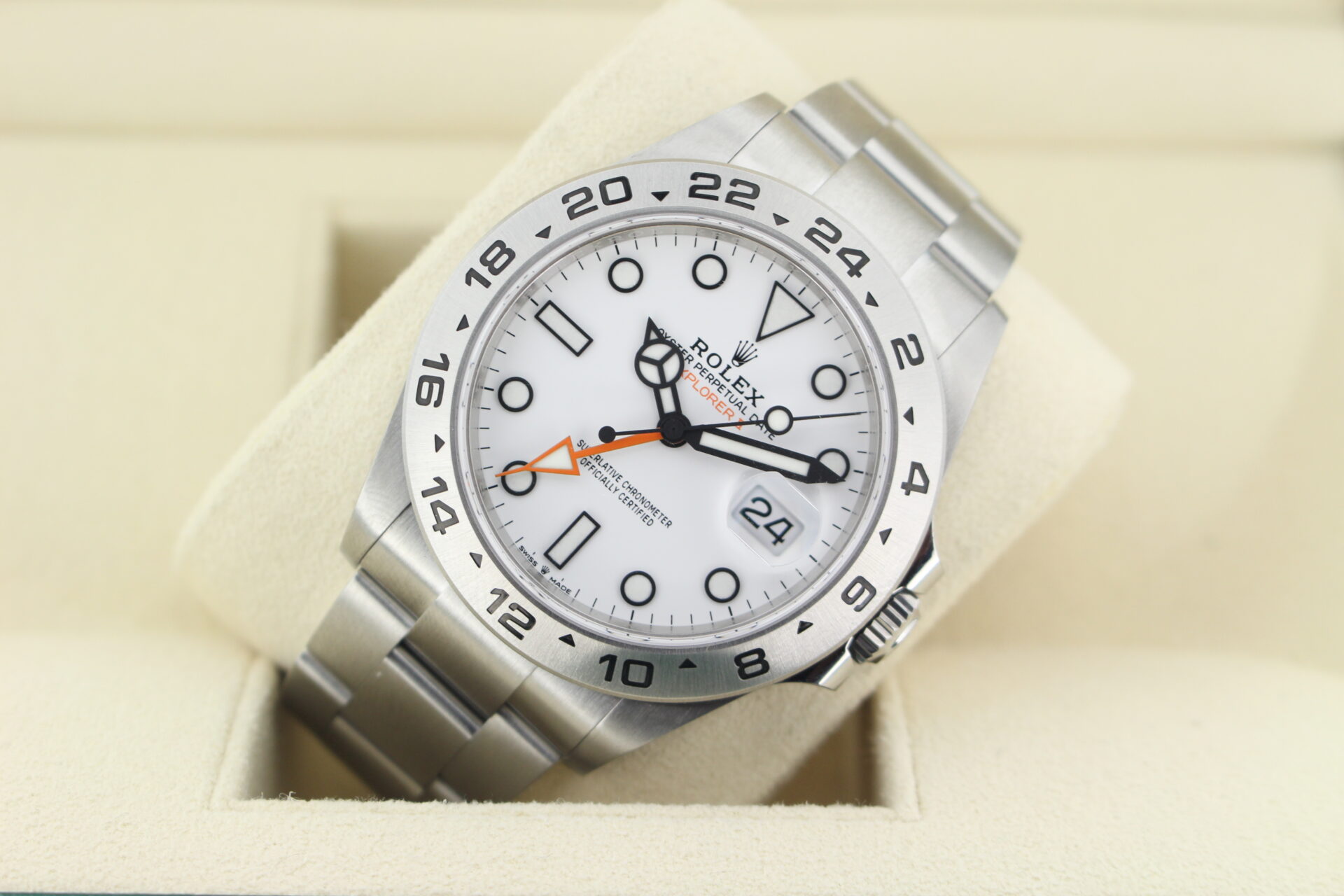 Rolex Explorer II Polar 226570 tilted