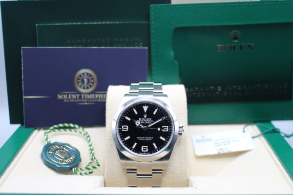 Rolex Explorer 40 in its box with all accessories coming as a full set