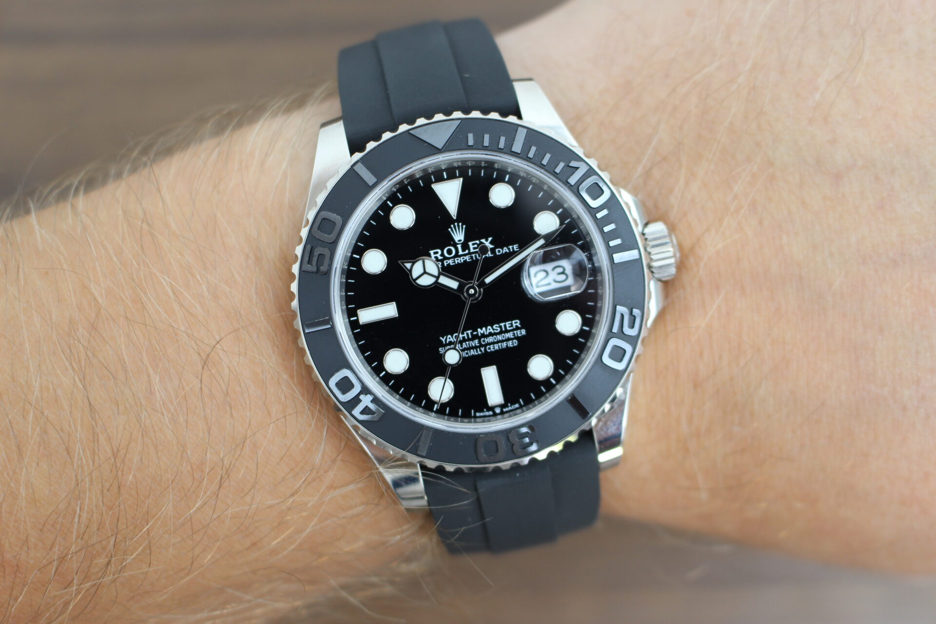 Rolex Yacht-Master 42 226659 on a wrist