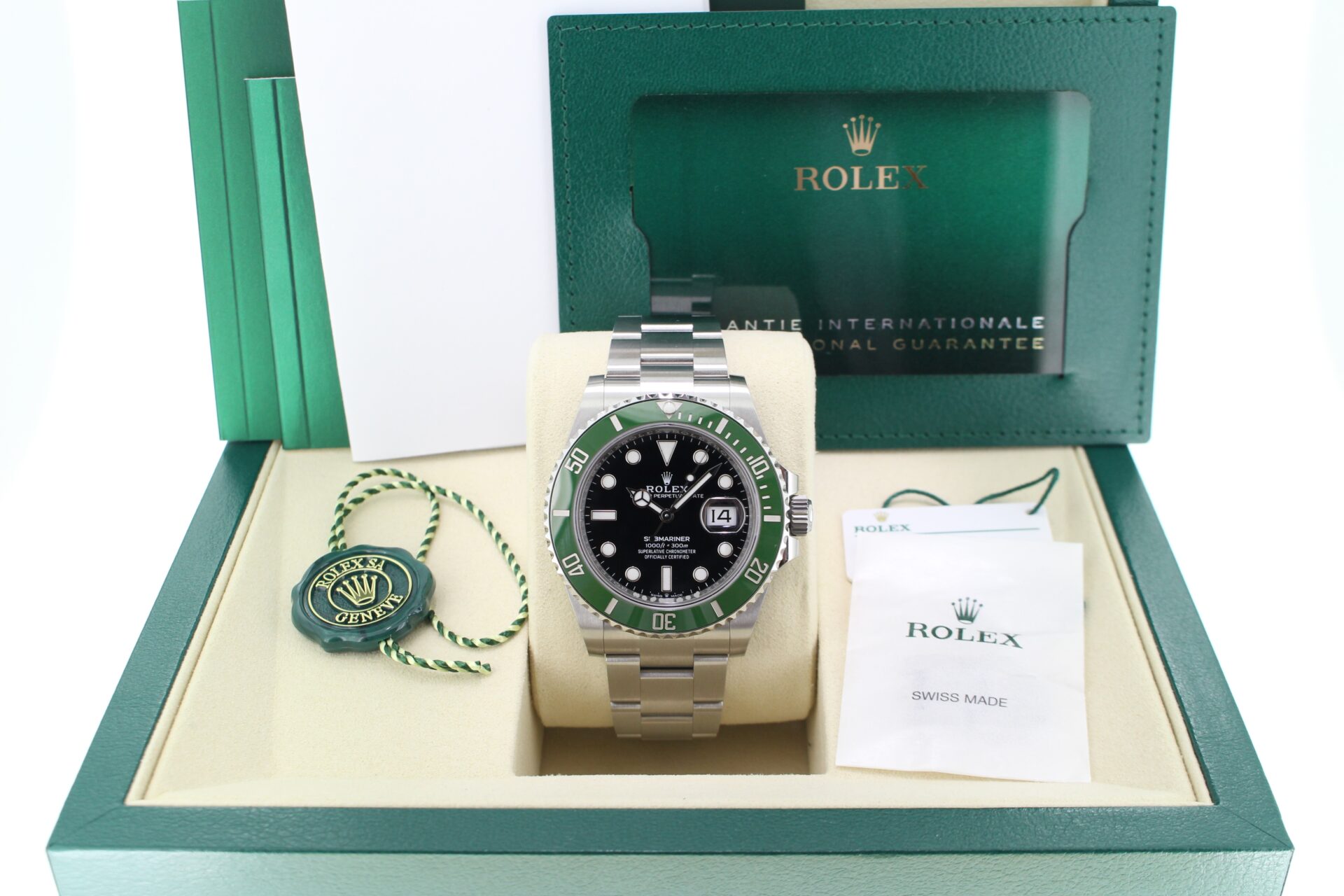 Rolex Submariner Starbucks 41mm 126610LV in it's box with both swing tags, booklets, original purchase receipt and warranty card