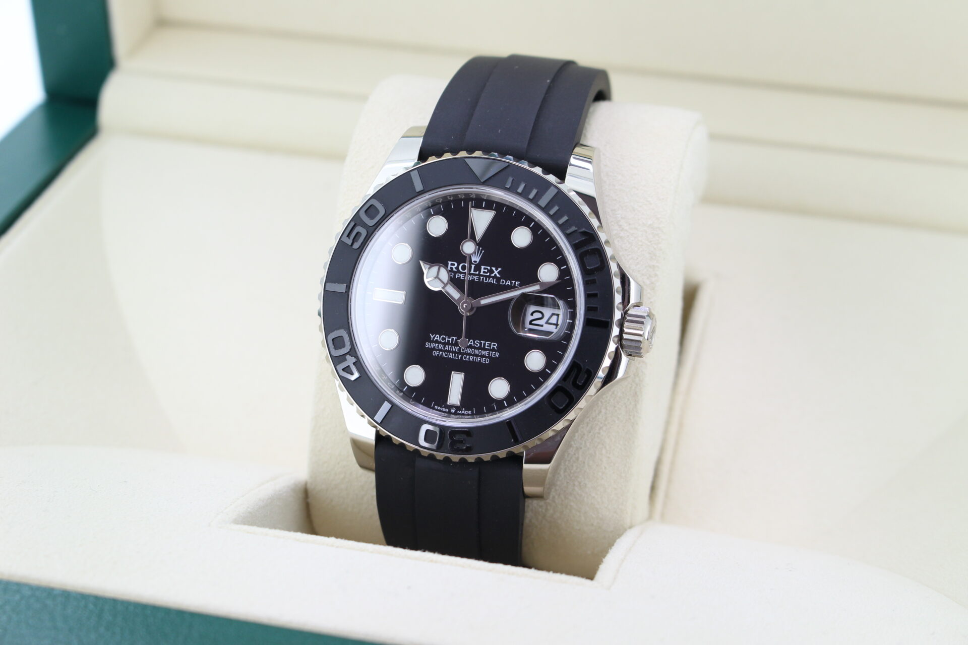 Rolex Yacht-Master 42 226659 facing towards the left to show the right angle