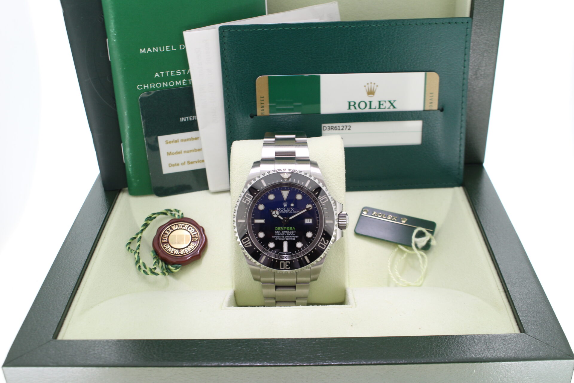 Rolex Deepsea James Cameron 116660 in it's box with both swing tags, booklets, service card and warranty card