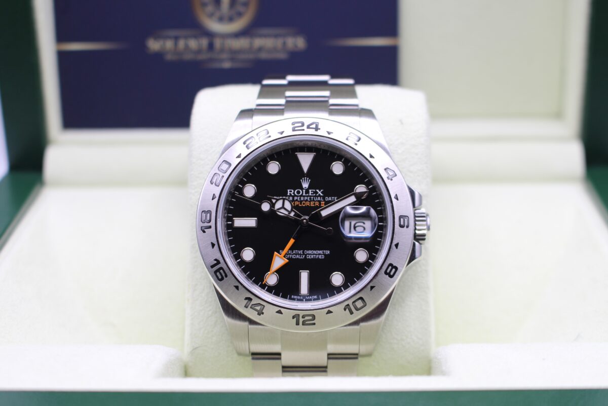 Rolex Explorer II Black Dial with orange GMT Hand