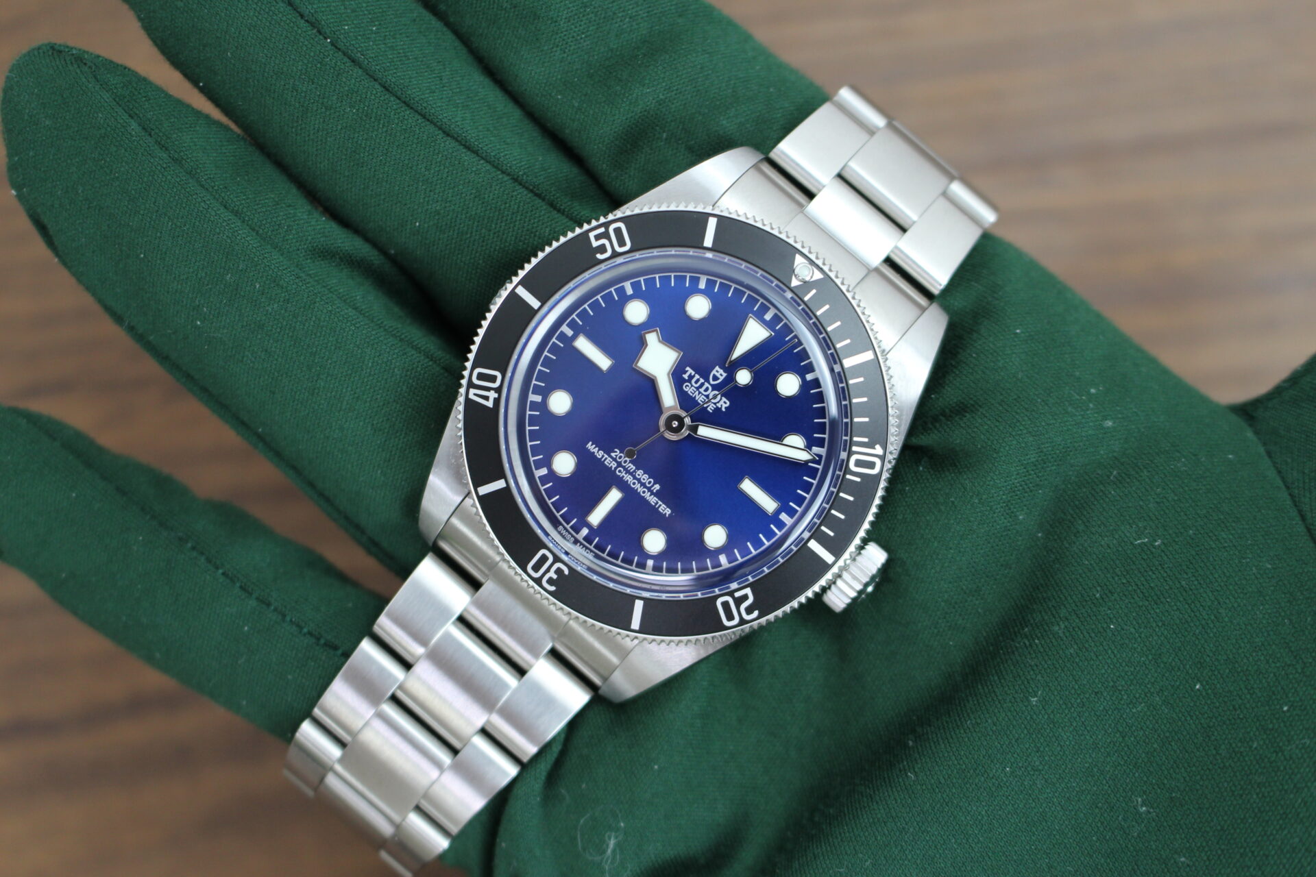 Tudor Black Bay 68 7943A1A0NU in a hand
