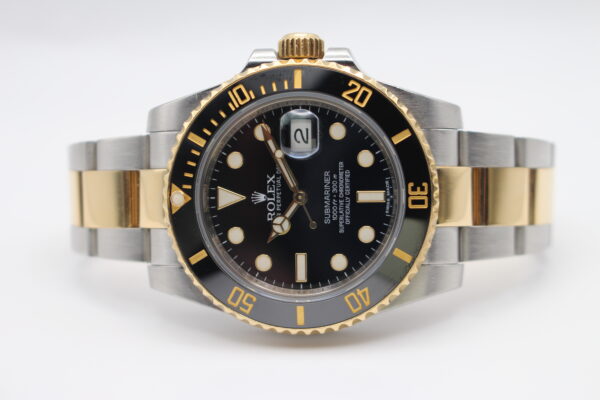 Rolex Submariner Bi-metal on white background