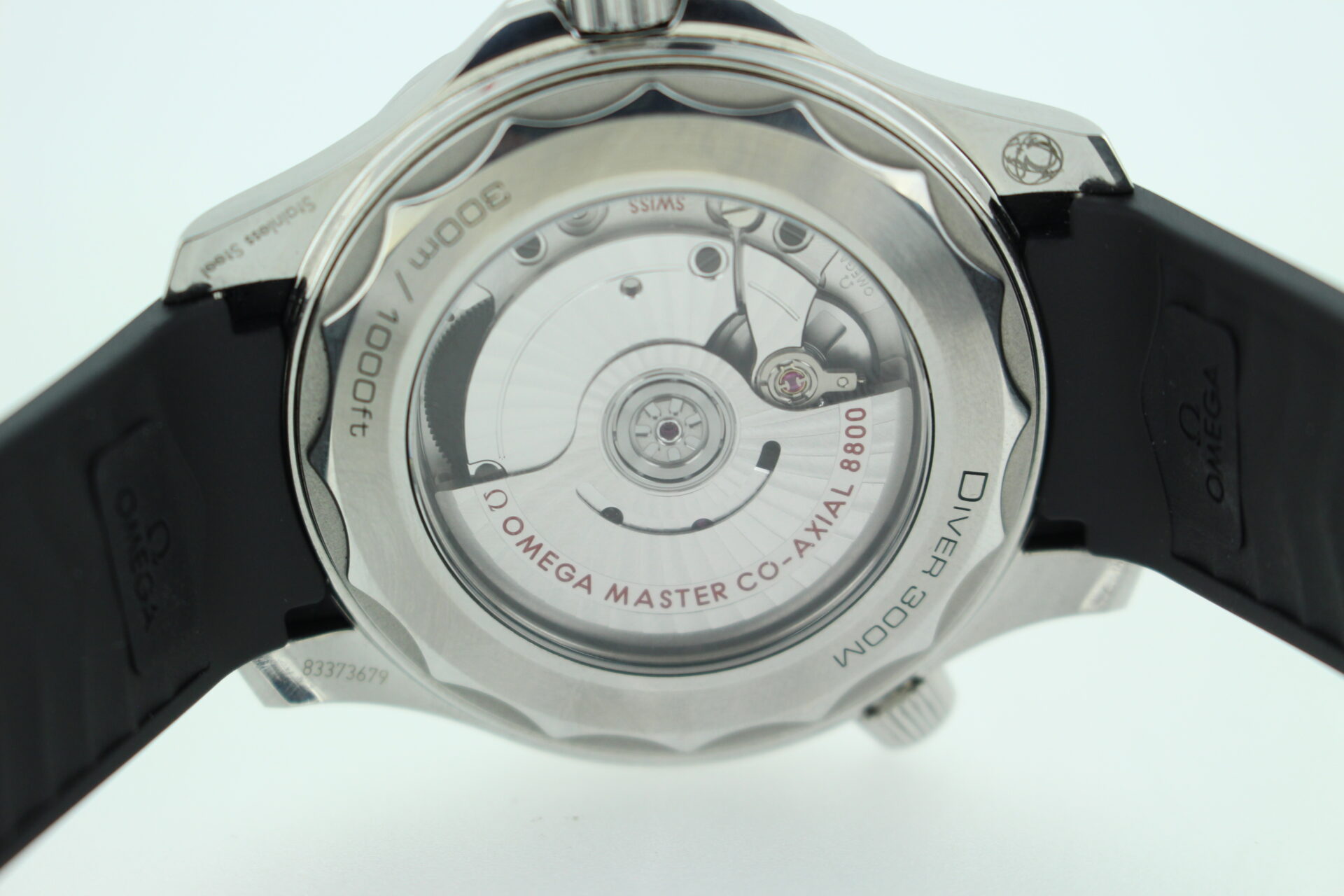 Omega Seamaster 300m White case back