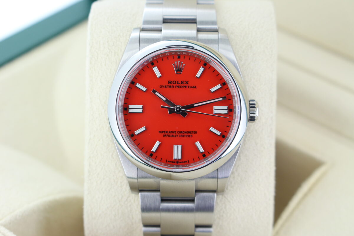 Rolex Oyster Perpetual 36 Red 126000 turned
