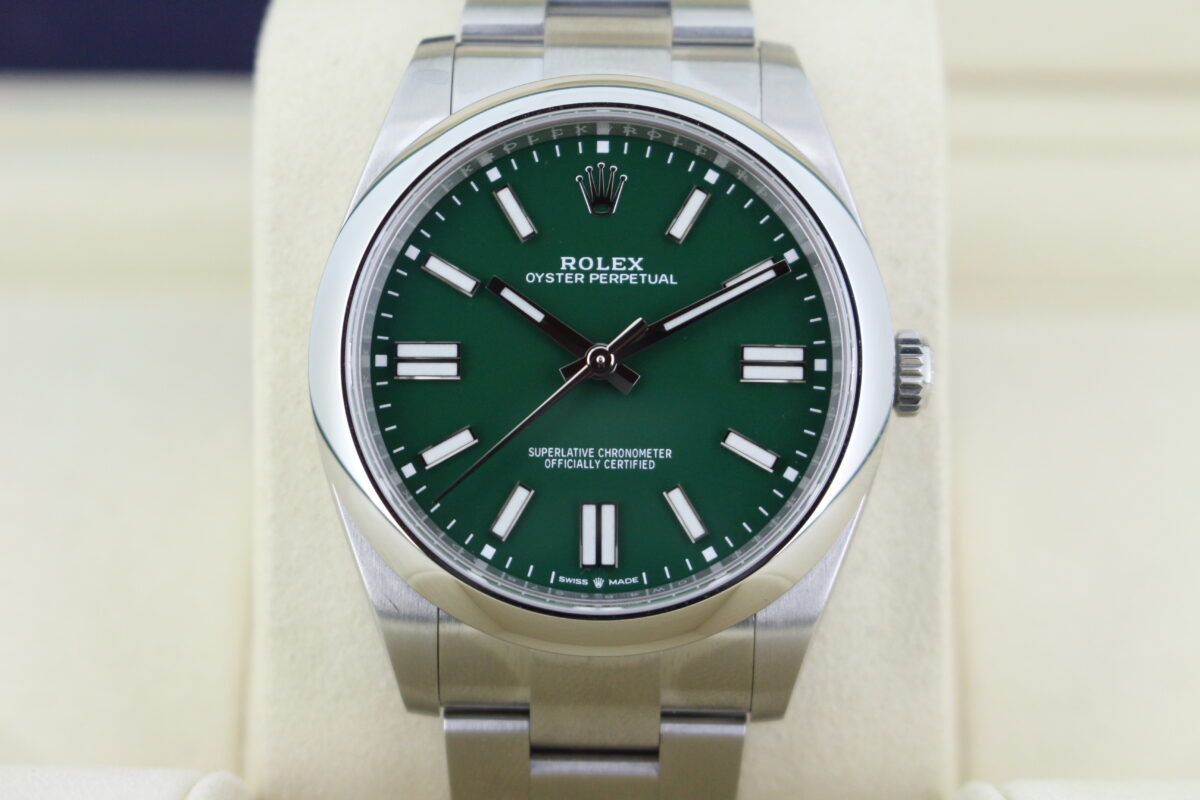 Rolex Oyster Perpetual 41mm Green Dial