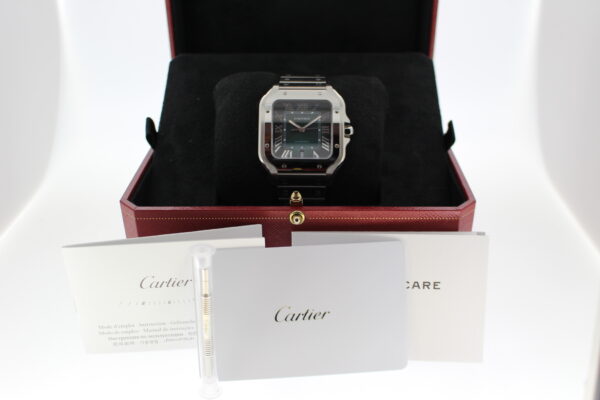Cartier De Santos Green Large with its original accessories making a full set