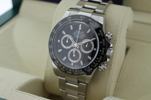 Rolex 116500LN Daytona Black facing towards the left to show right side