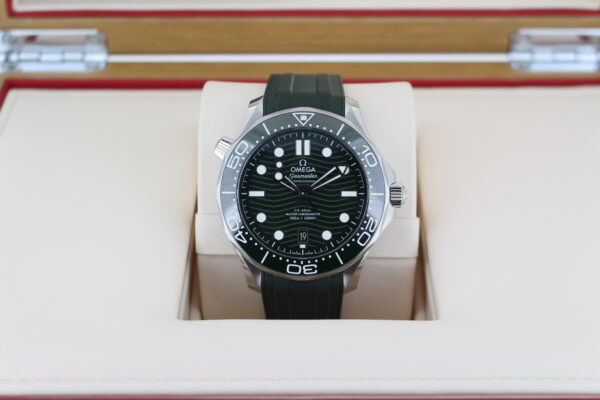 Omega Seasmaster Diver Green 300m in its box
