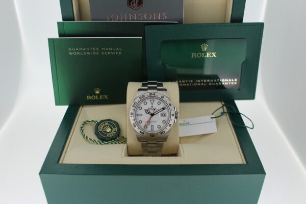 Rolex Explorer II Polar in its box with all original accessories making a full set
