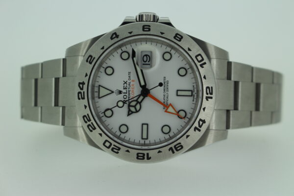 Rolex 216570 polar dial on a white background