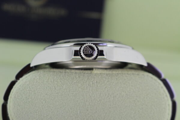 Rolex Crown and case side on an explorer II