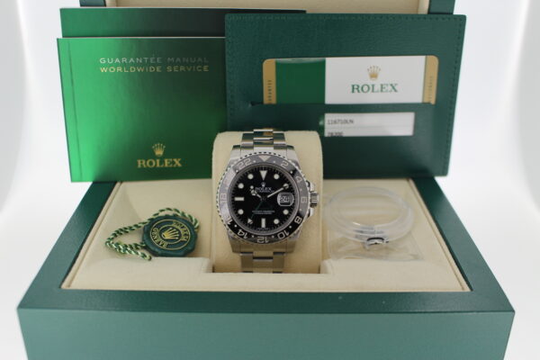 Rolex GMT Master II in its box with all original accessories making a full set