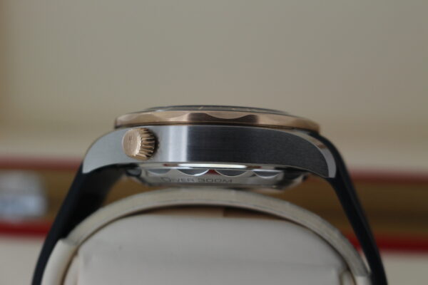 Omega Seamaster Sedna side view of helium escape vlave