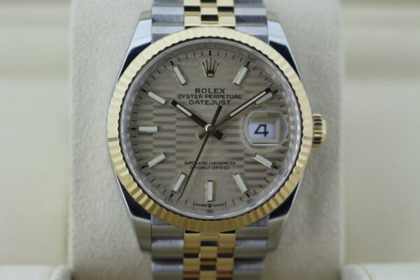 Rolex Datejust Bi-Metal 36mm Stainless steel and 18ct yellow gold with motif dial
