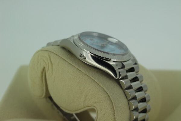 Rolex Platinum Day Date case with factory sticker