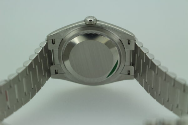 Rolex Day Date caseback with protective sticker