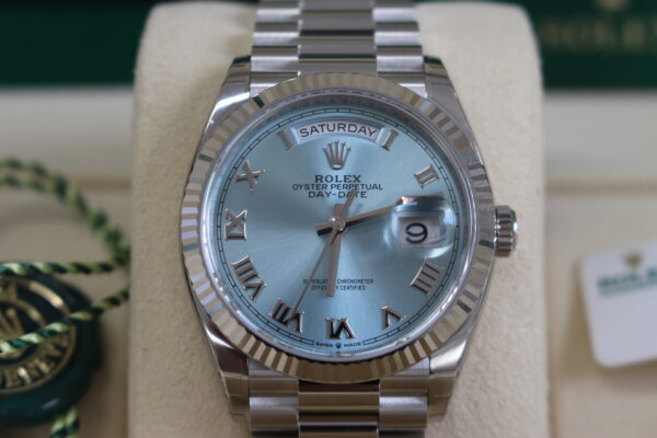 Rolex Day Date 36 Platinum 128236 - Image 10
