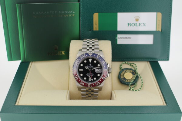 Rolex GMT Master II Pepsi in its box with all original accessories making a full set