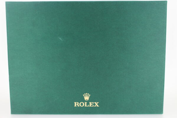 New 2025 Rolex green outer box with gold Rolex logo