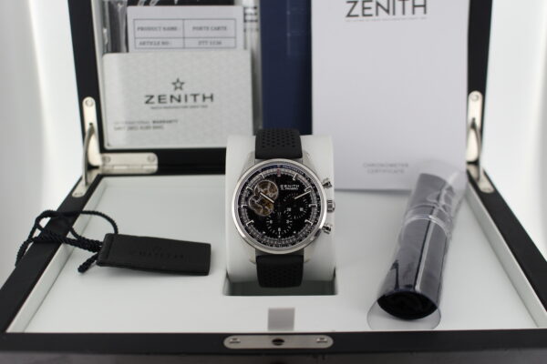 Zenith Open heart el primero watch in its box with all original accessories making a full set