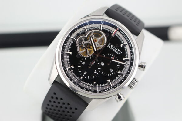 Zenith watch leaned back