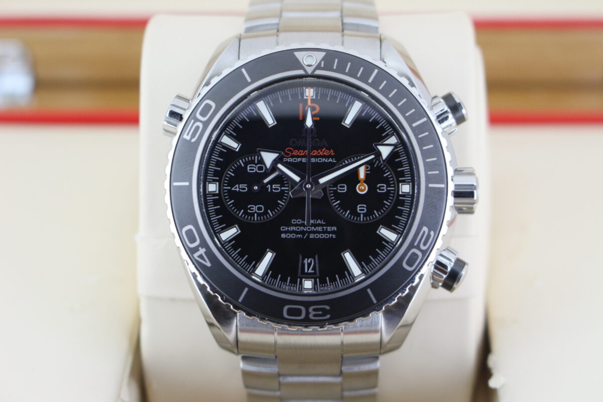 Omega Seamaster Planet Ocean 600m black dive watch