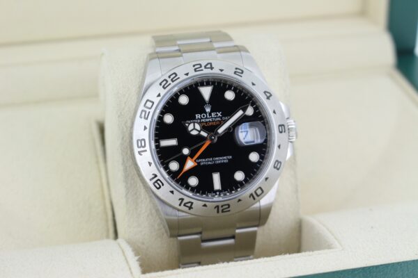 Rolex Explorer II 226570 facing right to show left angle