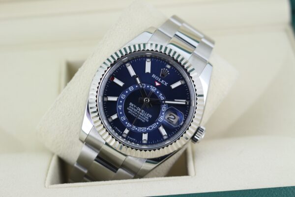Rolex Sky-Dweller 336934 in it's box tilted