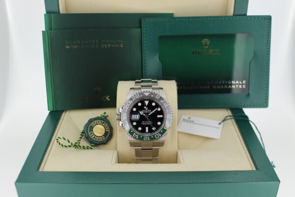 Rolex GMT Master II Sprite in its box with all original accessories making a full set