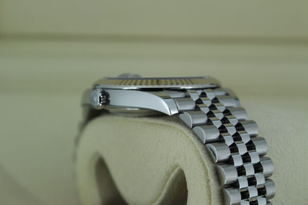 Rolex Datejust Diamond Slate Dial 126334 side view of crown