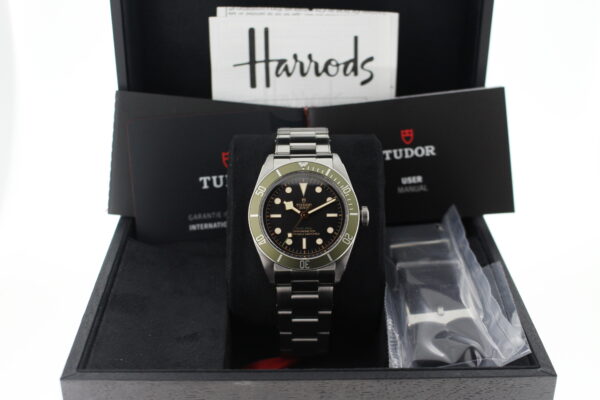 Tudor Black Bay 41 M79230G-0001 in it's box with additional strap, warranty card and booklets