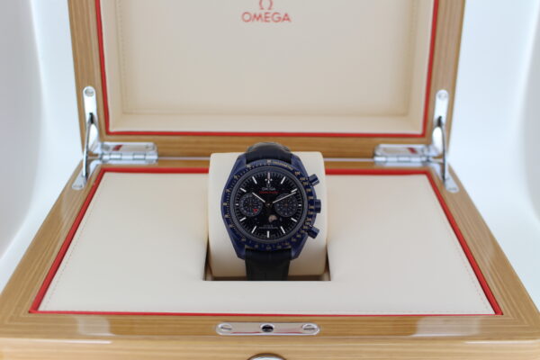 Omega speedmaster in its box sat upright