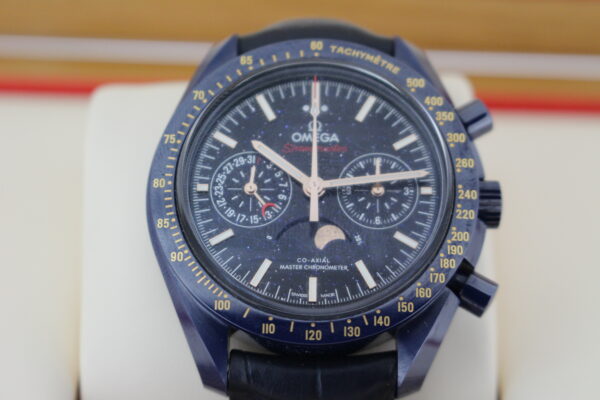 Omega Speedy blue ceramic with 18ct gold