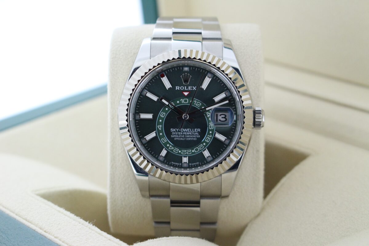 Rolex Sky-Dweller mint green dial
