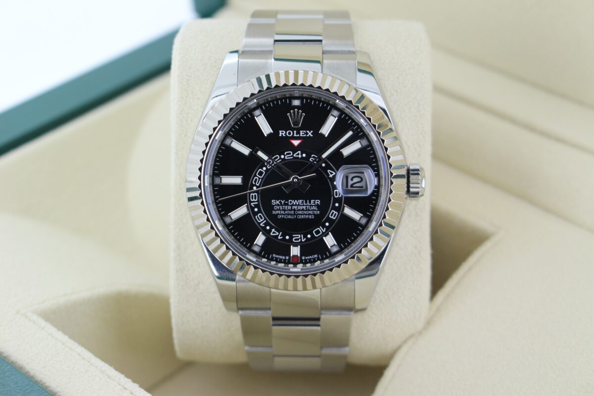 Rolex Sky-Dweller Black Dial 336934 turned