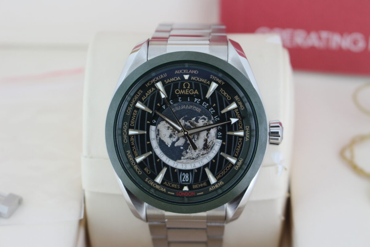 Omega World Timer Green watch