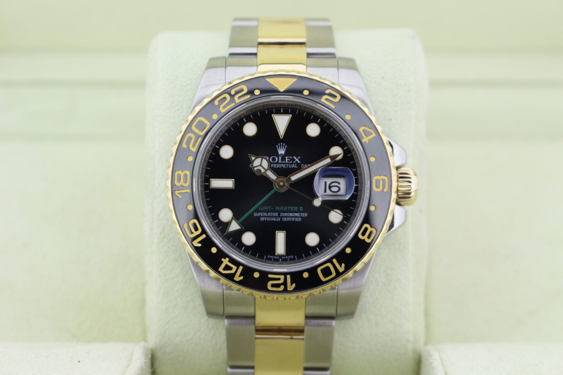 Rolex GMT 18ct gold and stainless steel
