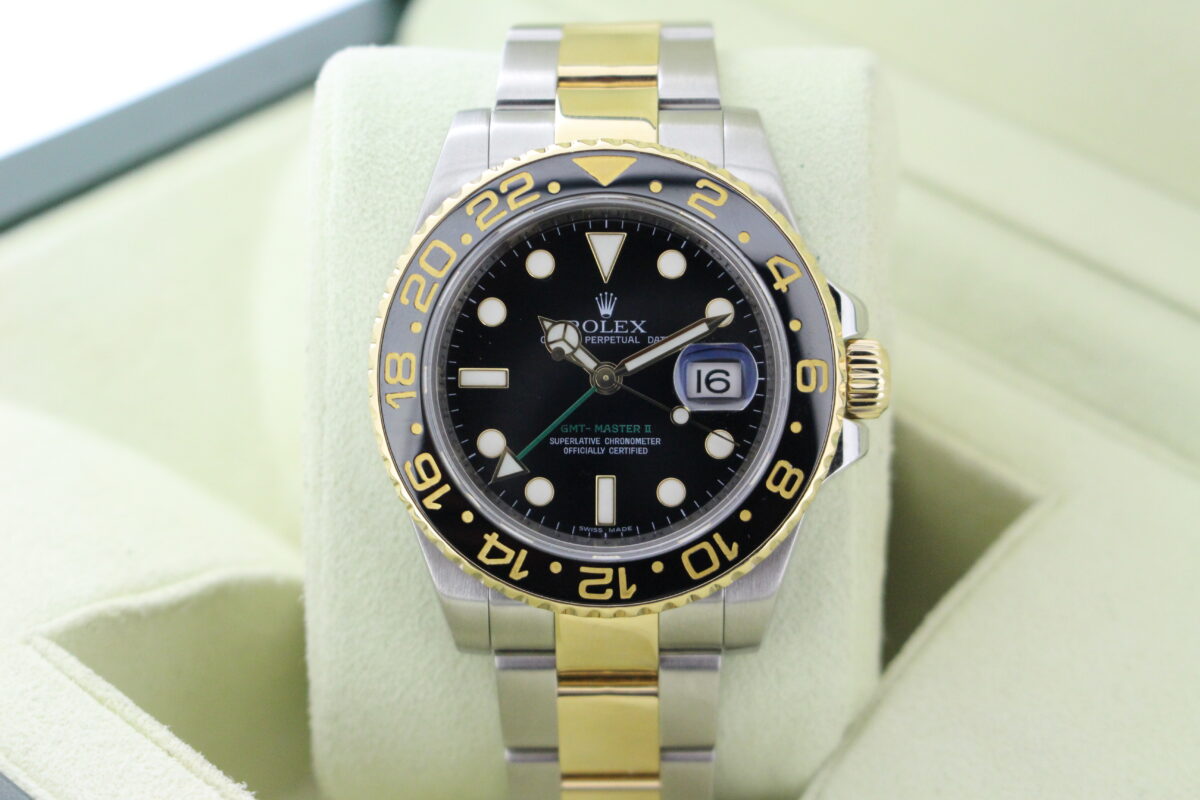 Rolex GMT Master II stainless steel and 18ct yellow gold