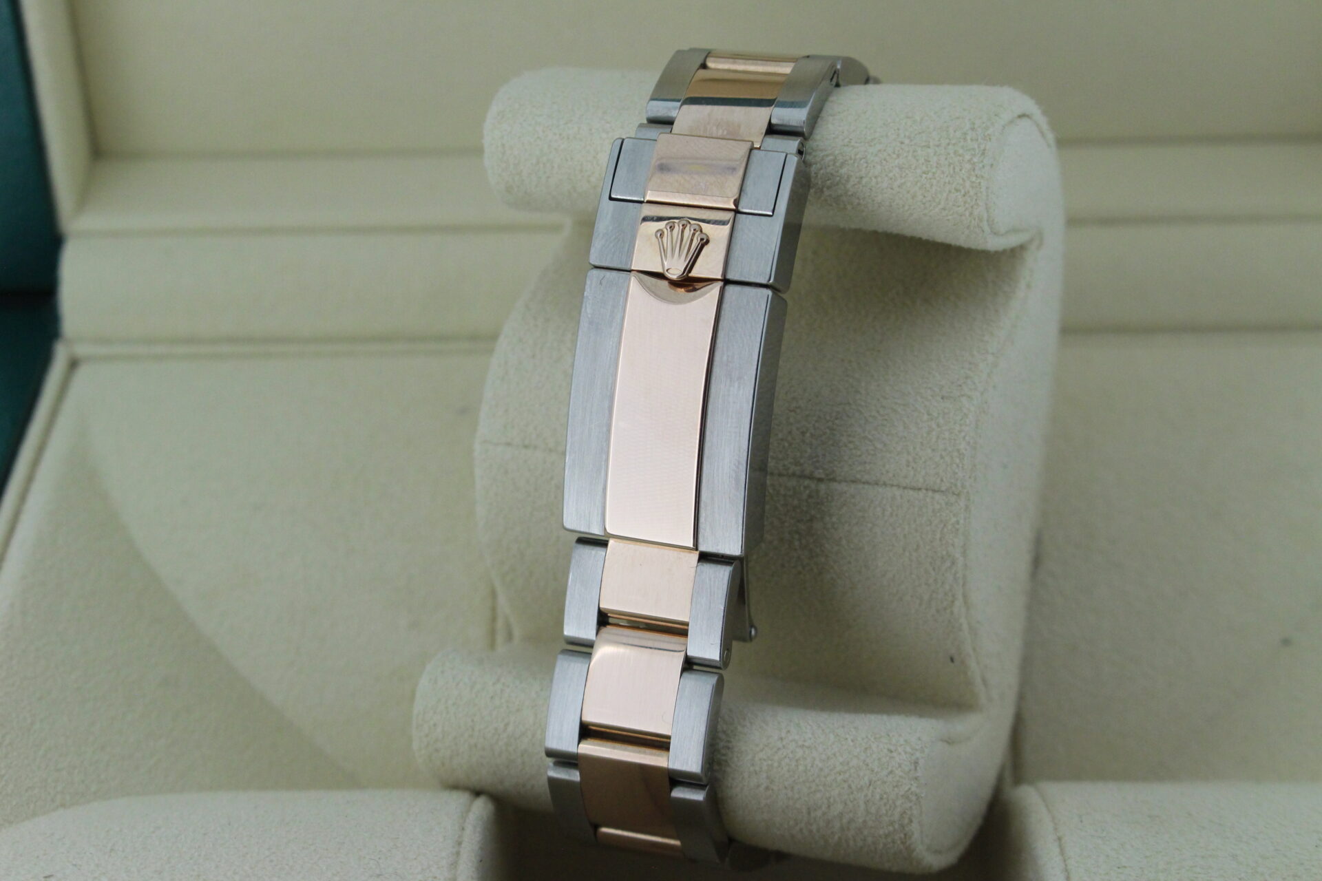 Rolex clasp in stainless steel and everose gold